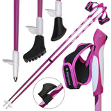Bâtons de marche nordique en Carbone PINK